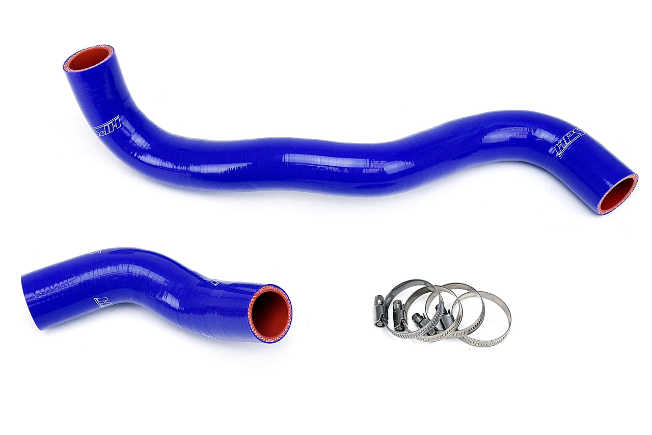 HPS Performance High Temp 3-ply Reinforced Silicone Replace OEM Rubber Radiator Coolant Hoses 57-1267-BLUE