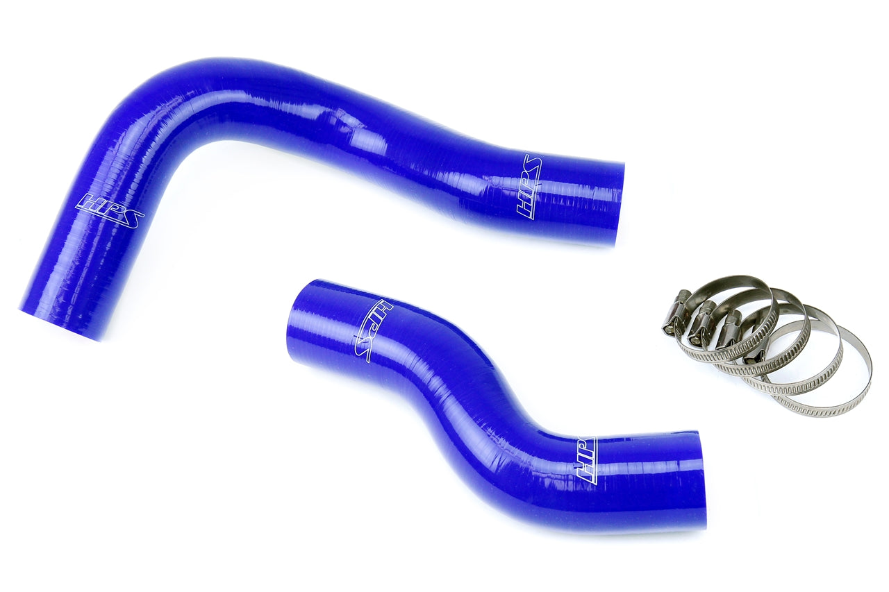 HPS Performance High Temp 3-ply Reinforced Silicone Replace OEM Rubber Radiator Coolant Hoses 57-1270-BLUE