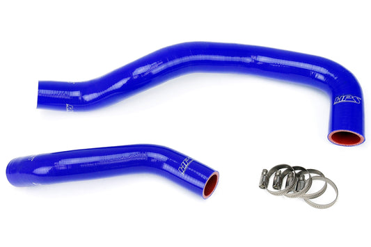 HPS Performance High Temp 3-ply Reinforced Silicone Replace OEM Rubber Radiator Coolant Hoses 57-1271-BLUE