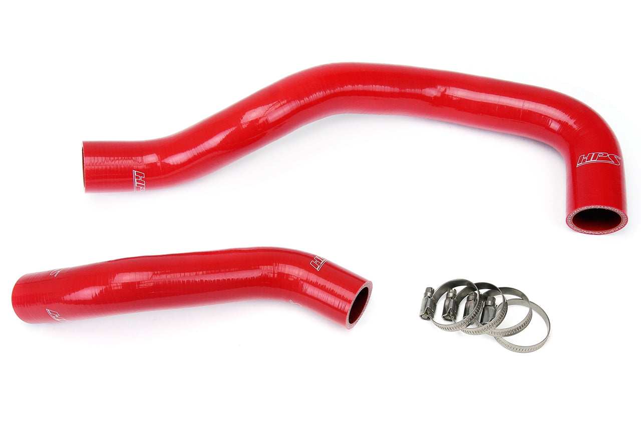 HPS Performance High Temp 3-ply Reinforced Silicone Replace OEM Rubber Radiator Coolant Hoses 57-1271-RED