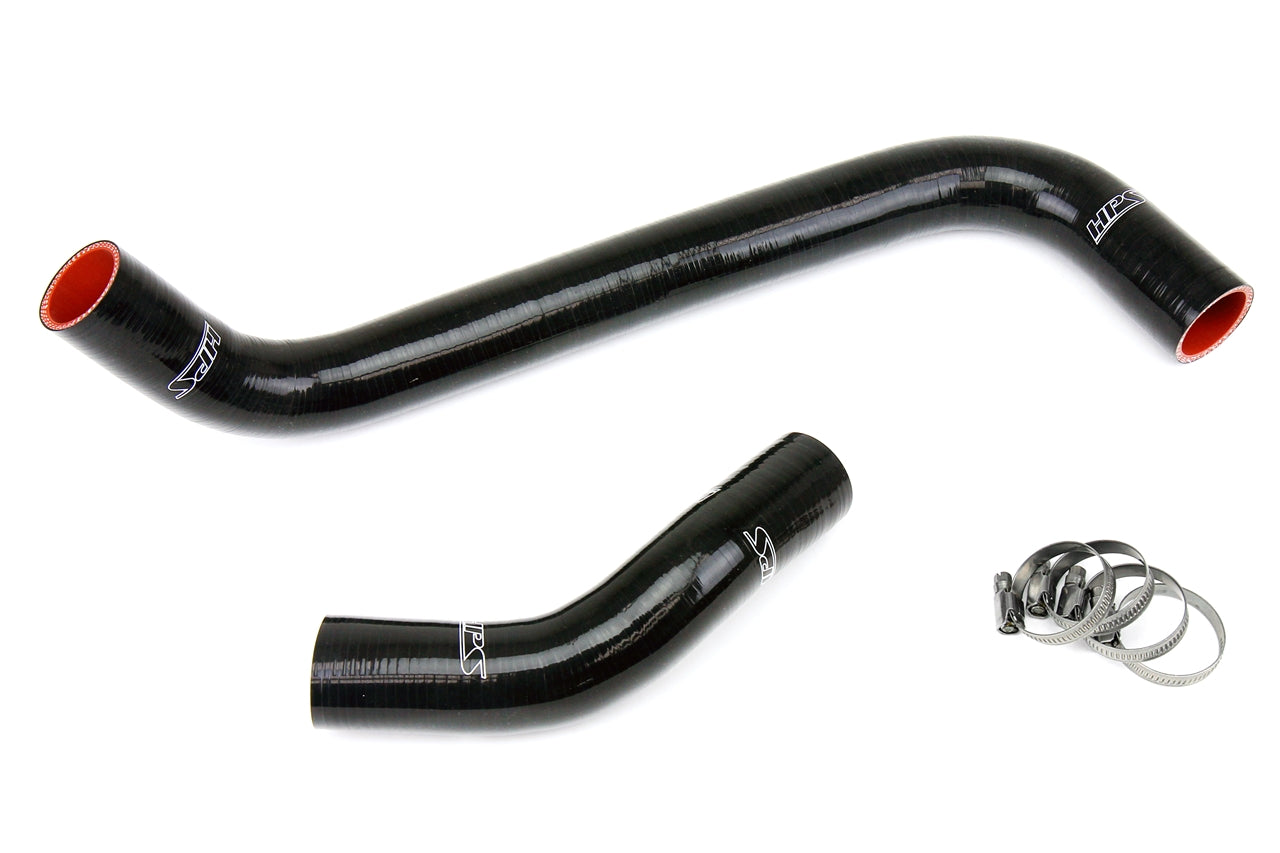 HPS Performance High Temp 3-ply Reinforced Silicone Replace OEM Rubber Radiator Coolant Hoses 57-1272-BLK