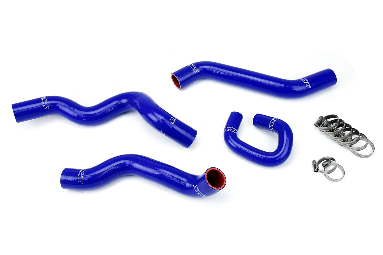 HPS Performance High Temp 3-ply Reinforced Silicone Replace OEM Rubber Radiator Coolant Hoses 57-1275-BLUE
