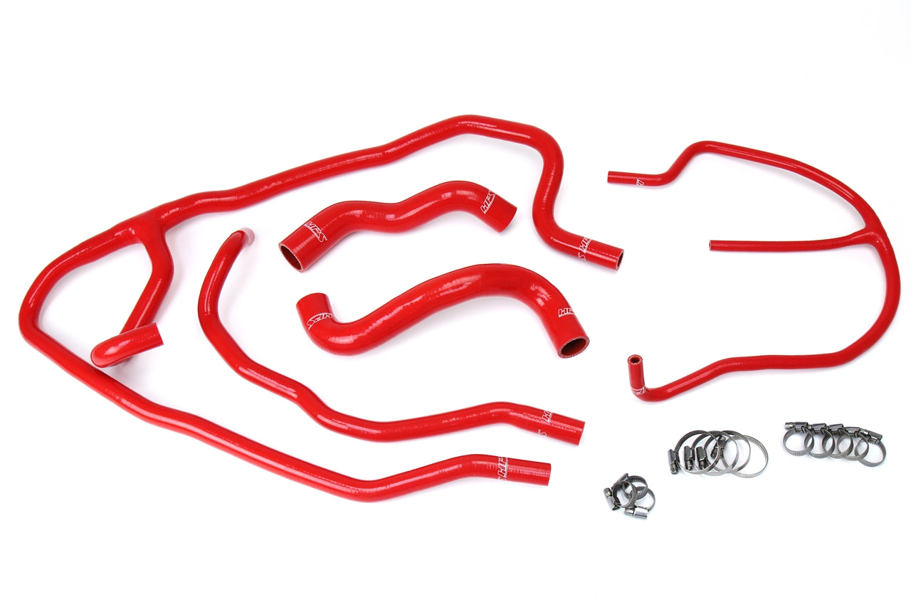 HPS Performance High Temp 3-ply Reinforced Silicone Replace Rubber Radiator Heater Coolant Hoses 57-1276-RED