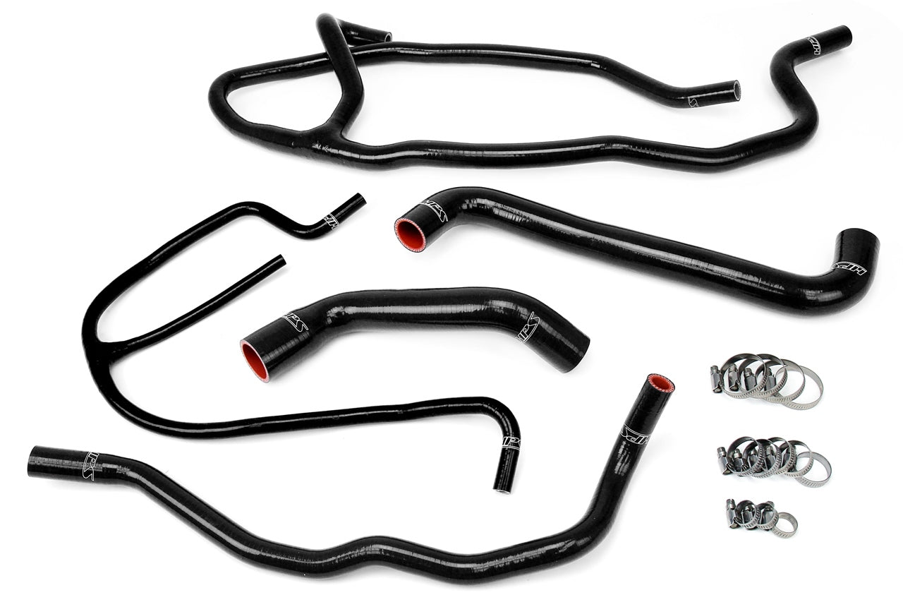 HPS Performance High Temp 3-ply Reinforced Silicone Replace Rubber Radiator Heater Coolant Hoses 57-1277-BLK