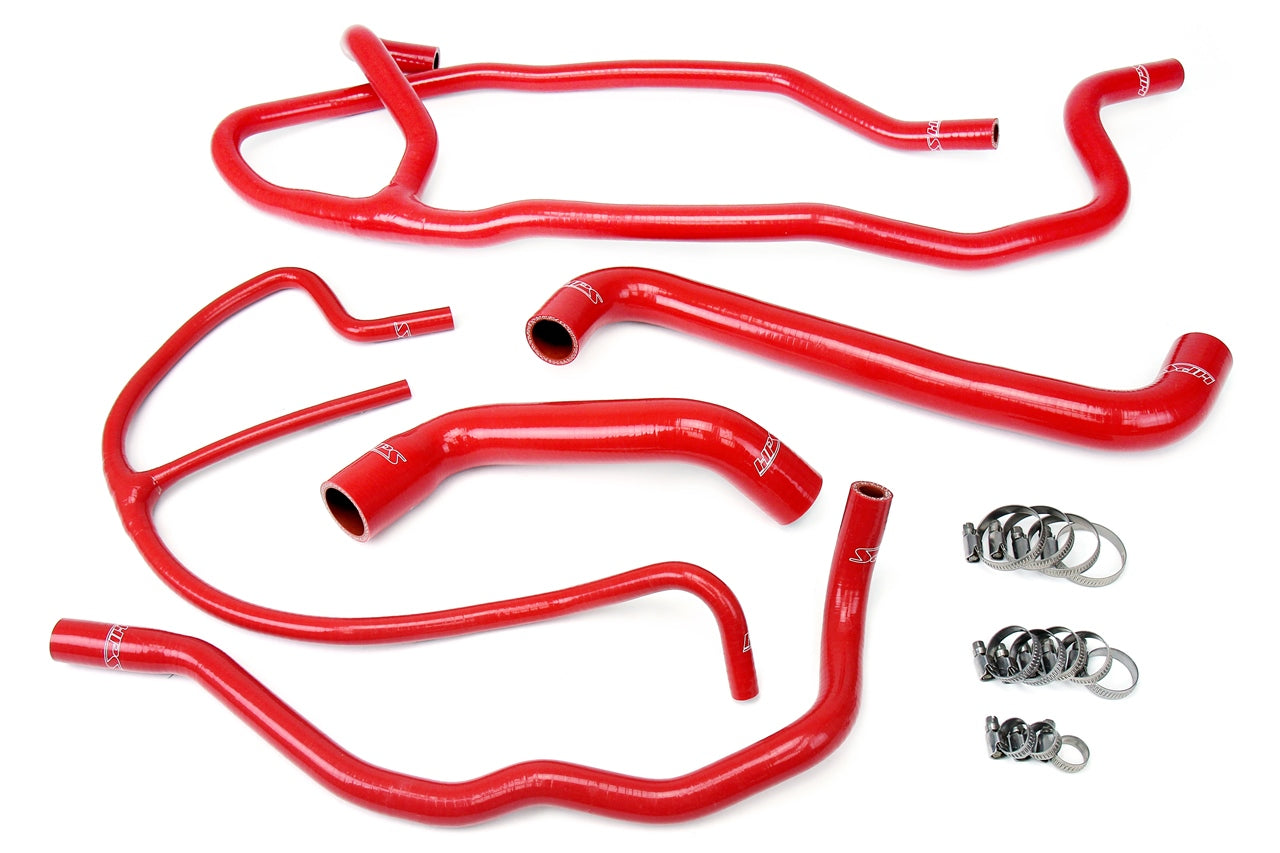 HPS Performance High Temp 3-ply Reinforced Silicone Replace Rubber Radiator Heater Coolant Hoses 57-1277-RED