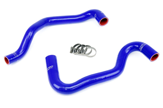 HPS Performance High Temp 3-ply Reinforced Silicone Replace OEM Rubber Radiator Coolant Hoses 57-1281-BLUE
