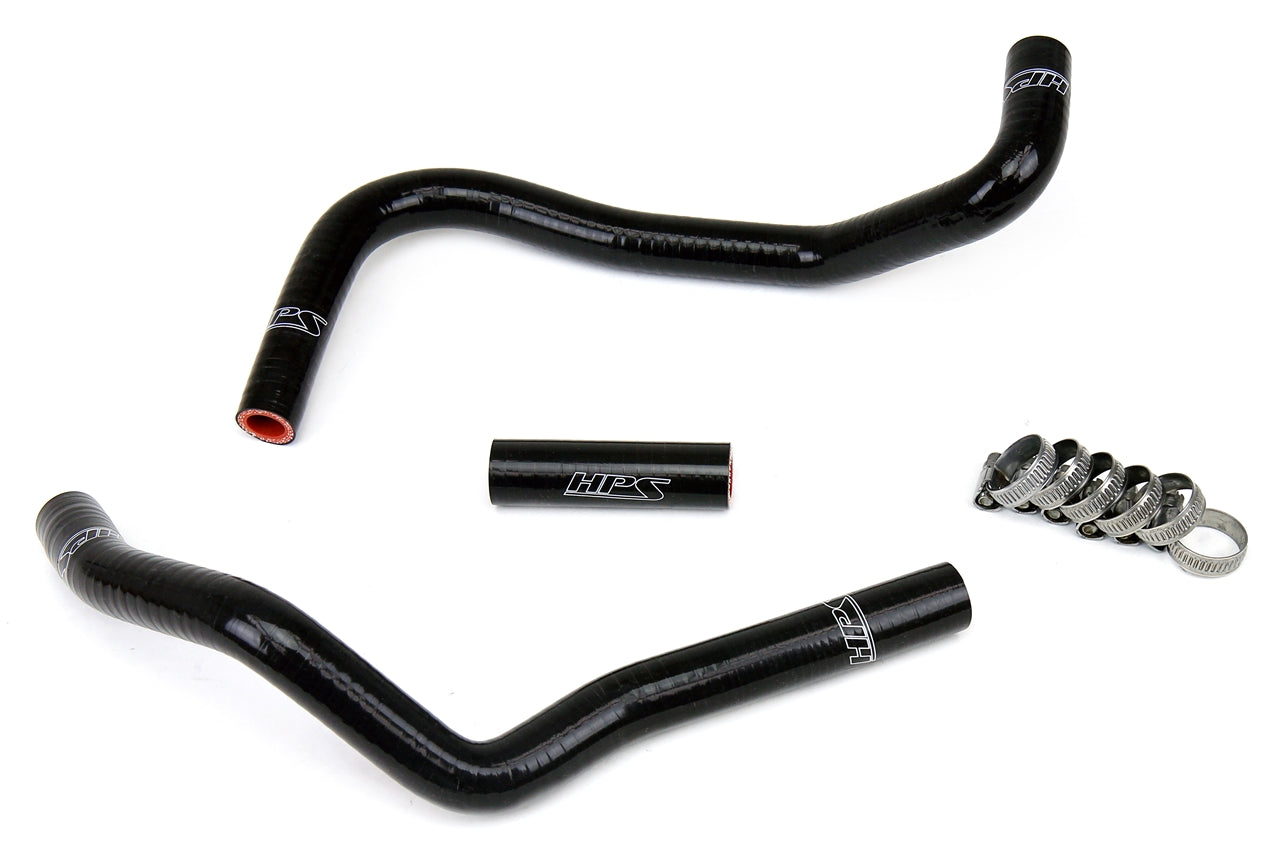 HPS Performance High Temp 3-ply Reinforced Silicone Replace OEM Rubber Heater Coolant Hoses 57-1282-BLK
