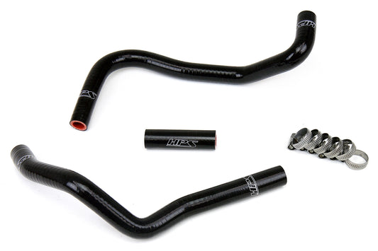 HPS Performance High Temp 3-ply Reinforced Silicone Replace OEM Rubber Heater Coolant Hoses 57-1282-BLK