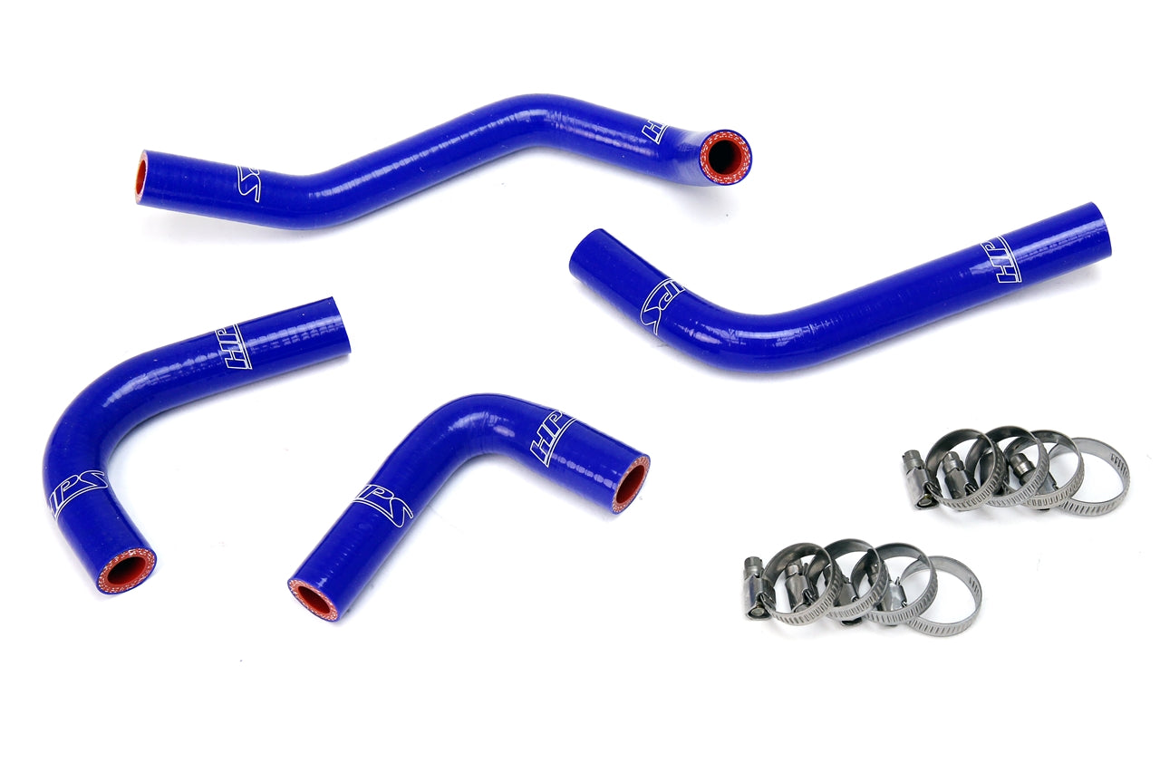 HPS Performance High Temp 3-ply Reinforced Silicone Replace OEM Rubber Heater Coolant Hoses 57-1285H-BLUE