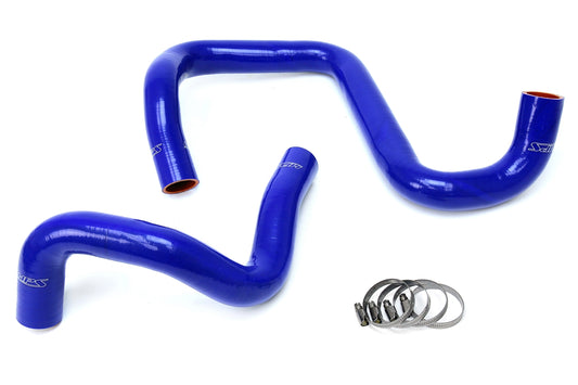 HPS Performance High Temp 3-ply Reinforced Silicone Replace OEM Rubber Radiator Coolant Hoses 57-1285R-BLUE