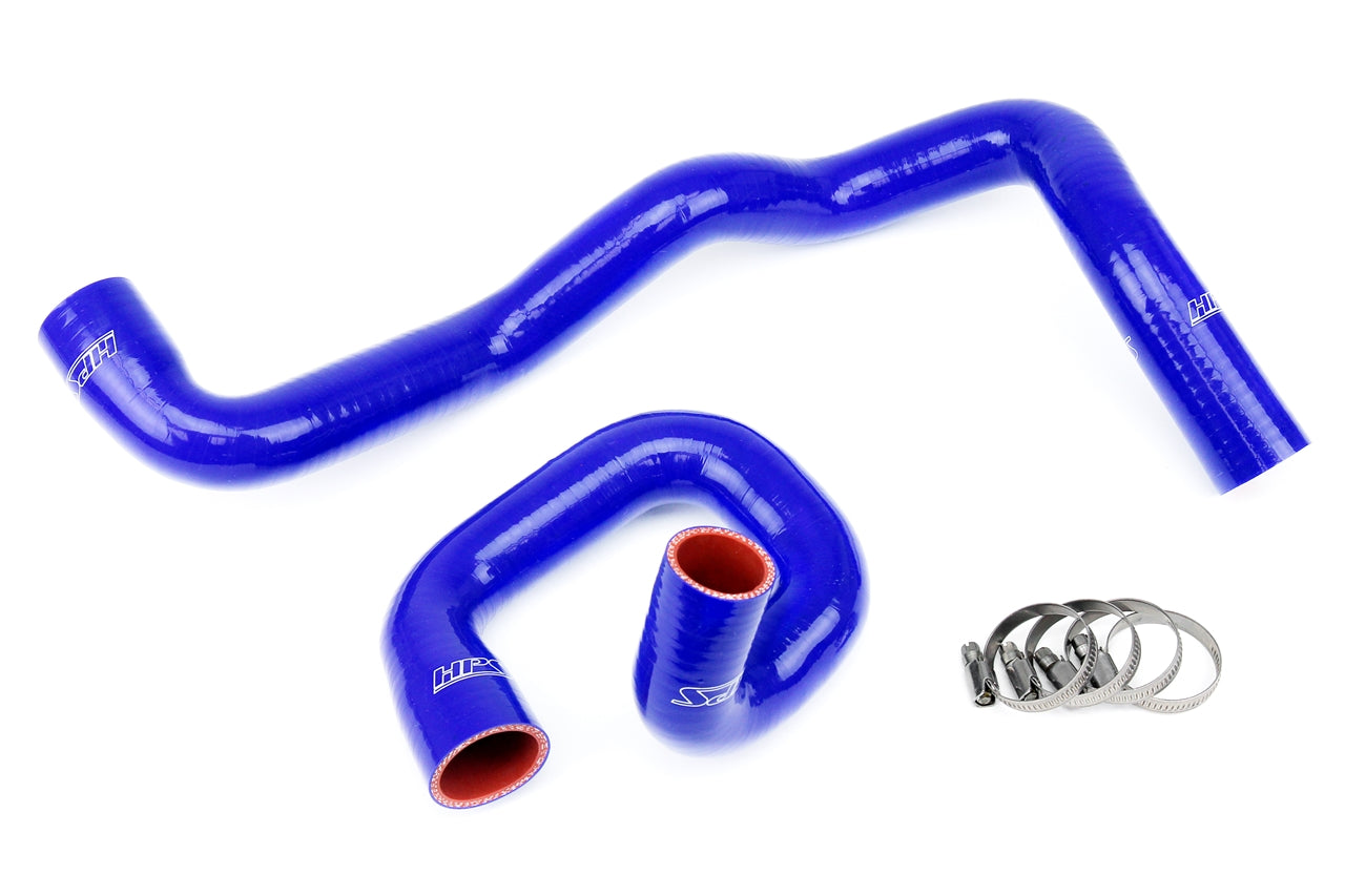 HPS Performance High Temp 3-ply Reinforced Silicone Replace OEM Rubber Radiator Coolant Hoses 57-1287-BLUE