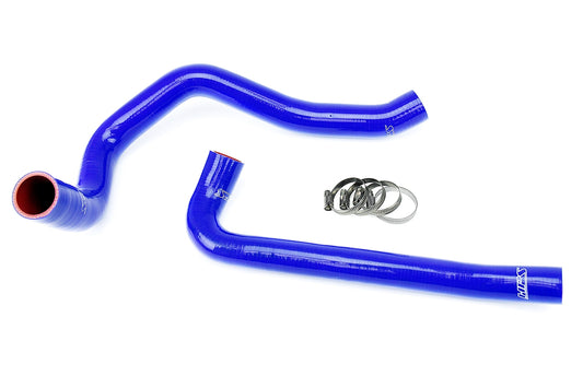 HPS Performance High Temp 3-ply Reinforced Silicone Replace OEM Rubber Radiator Coolant Hoses 57-1299-BLUE