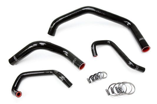 HPS Performance High Temp 3-ply Reinforced Silicone Replace OEM Rubber Radiator Coolant Hoses 57-1301-BLK