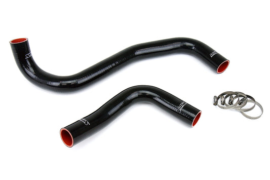 HPS Performance High Temp 3-ply Reinforced Silicone Replaces OEM Rubber Radiator Coolant Hoses 57-1302-BLK