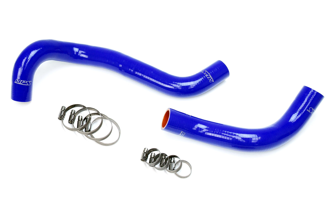 HPS Performance High Temp 3-ply Reinforced Silicone Replace OEM Rubber Radiator Coolant Hoses 57-1303-BLUE