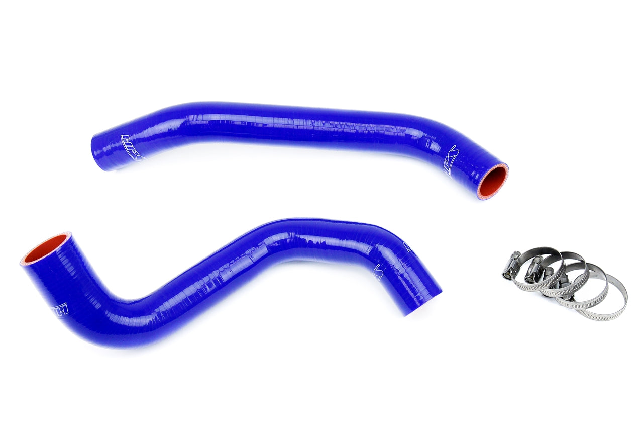 HPS Performance High Temp 3-ply Reinforced Silicone Replace OEM Rubber Radiator Coolant Hoses 57-1305-BLUE