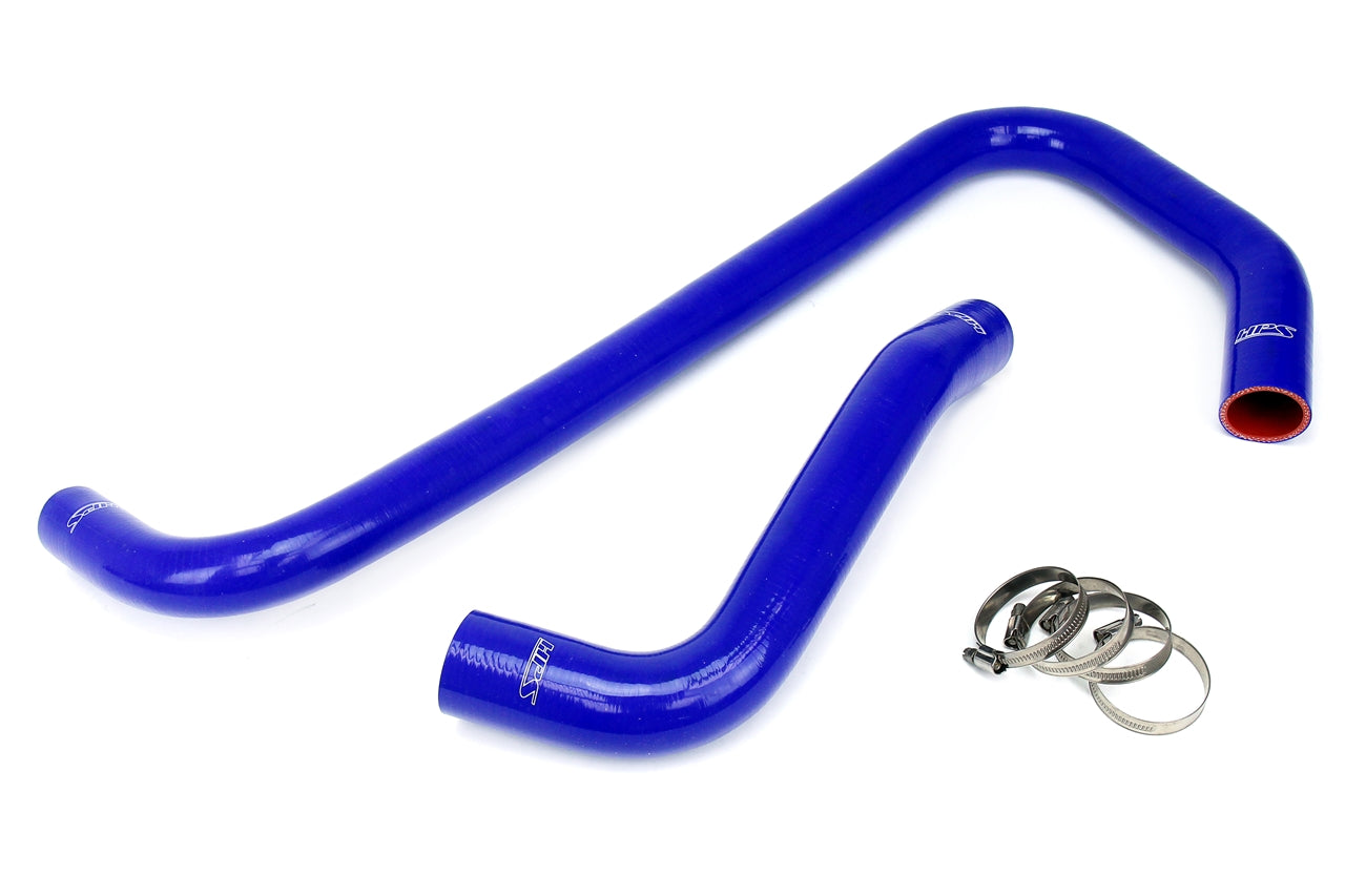 HPS Performance High Temp 3-ply Reinforced Silicone Replace OEM Rubber Radiator Coolant Hoses 57-1307-BLUE