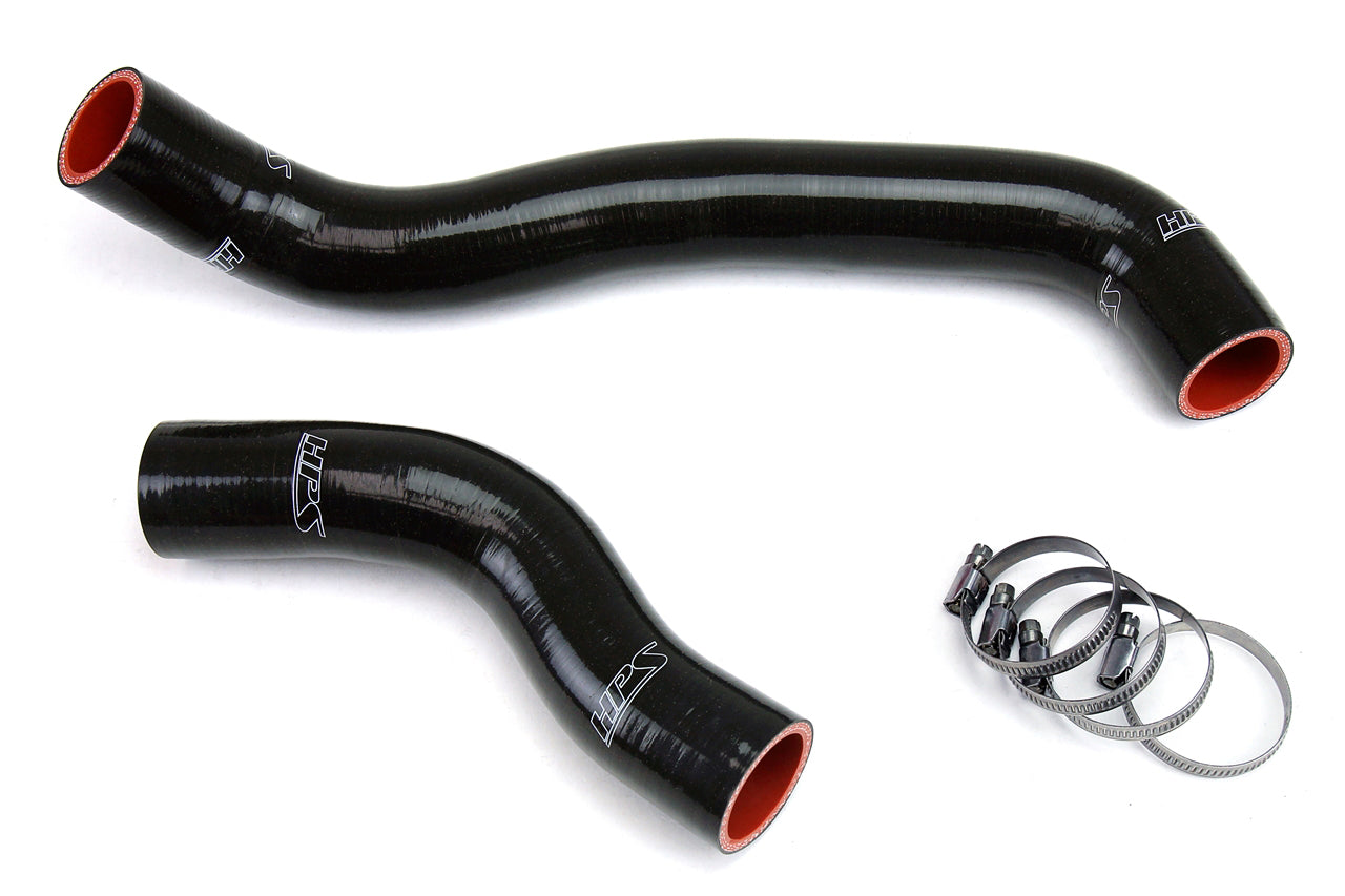 HPS Performance High Temp 3-ply Reinforced Silicone Replace OEM Rubber Radiator Coolant Hoses 57-1313-BLK