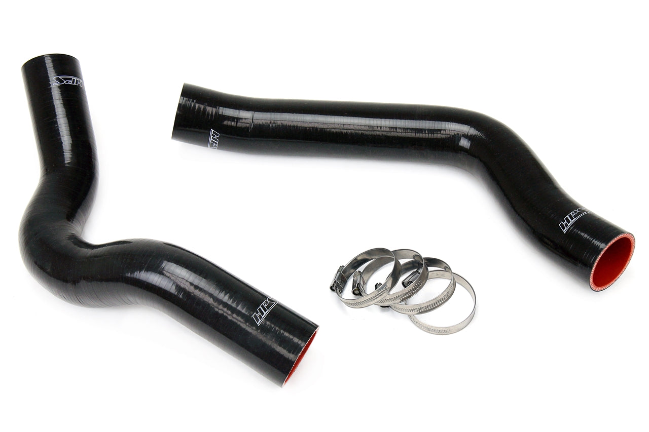 HPS Performance High Temp 3-ply Reinforced Silicone Replace OEM Rubber Radiator Coolant Hoses 57-1317-BLK