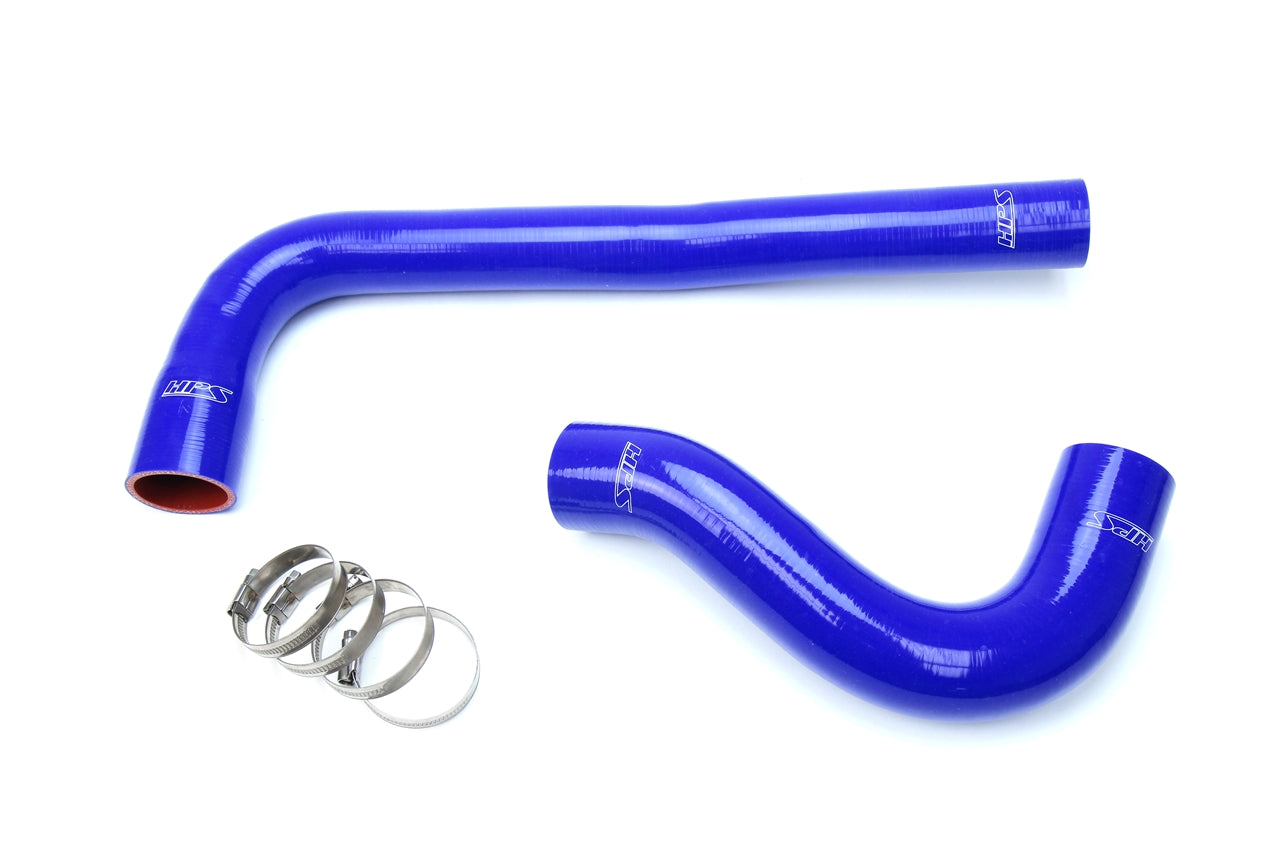 HPS Performance High Temp 3-ply Reinforced Silicone Replace OEM Rubber Radiator Coolant Hoses 57-1322-BLUE