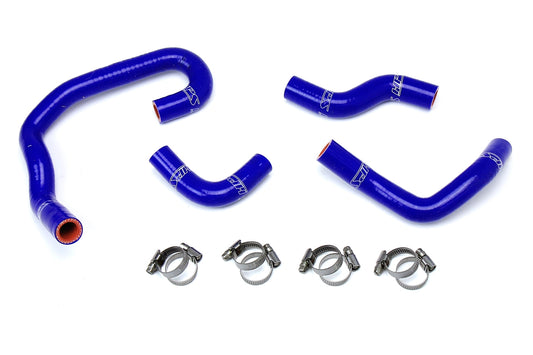 HPS Performance High Temp 3-ply Reinforced Silicone Replace OEM Rubber Heater Coolant Hoses 57-1323H-BLUE