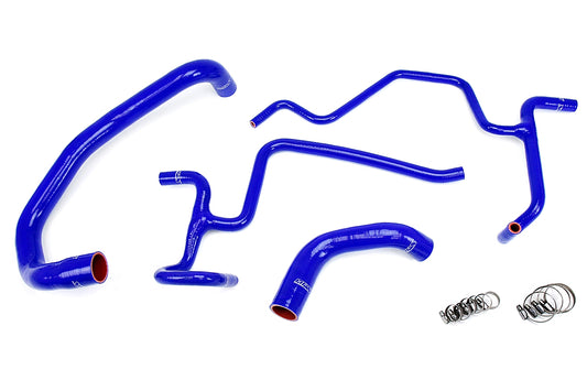 HPS Performance High Temp 3-ply Reinforced Silicone Replace OEM Rubber Radiator Coolant Hoses 57-1326-BLUE