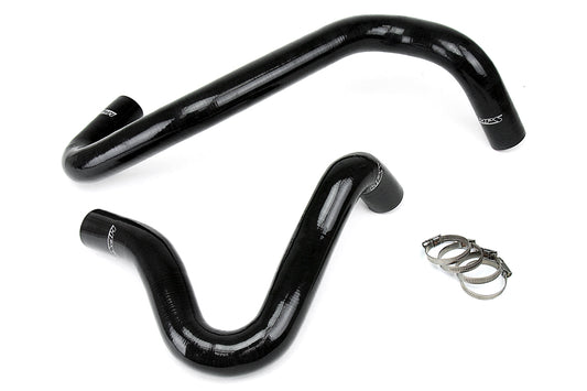 HPS Performance High Temp 3-ply Reinforced Silicone Replace OEM Rubber Radiator Coolant Hoses 57-1329-BLK