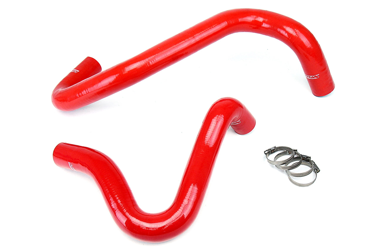 HPS Performance High Temp 3-ply Reinforced Silicone Replace OEM Rubber Radiator Coolant Hoses 57-1329-RED