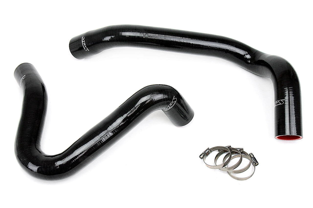 HPS Performance High Temp 3-ply Reinforced Silicone Replace OEM Rubber Radiator Coolant Hoses 57-1331-BLK