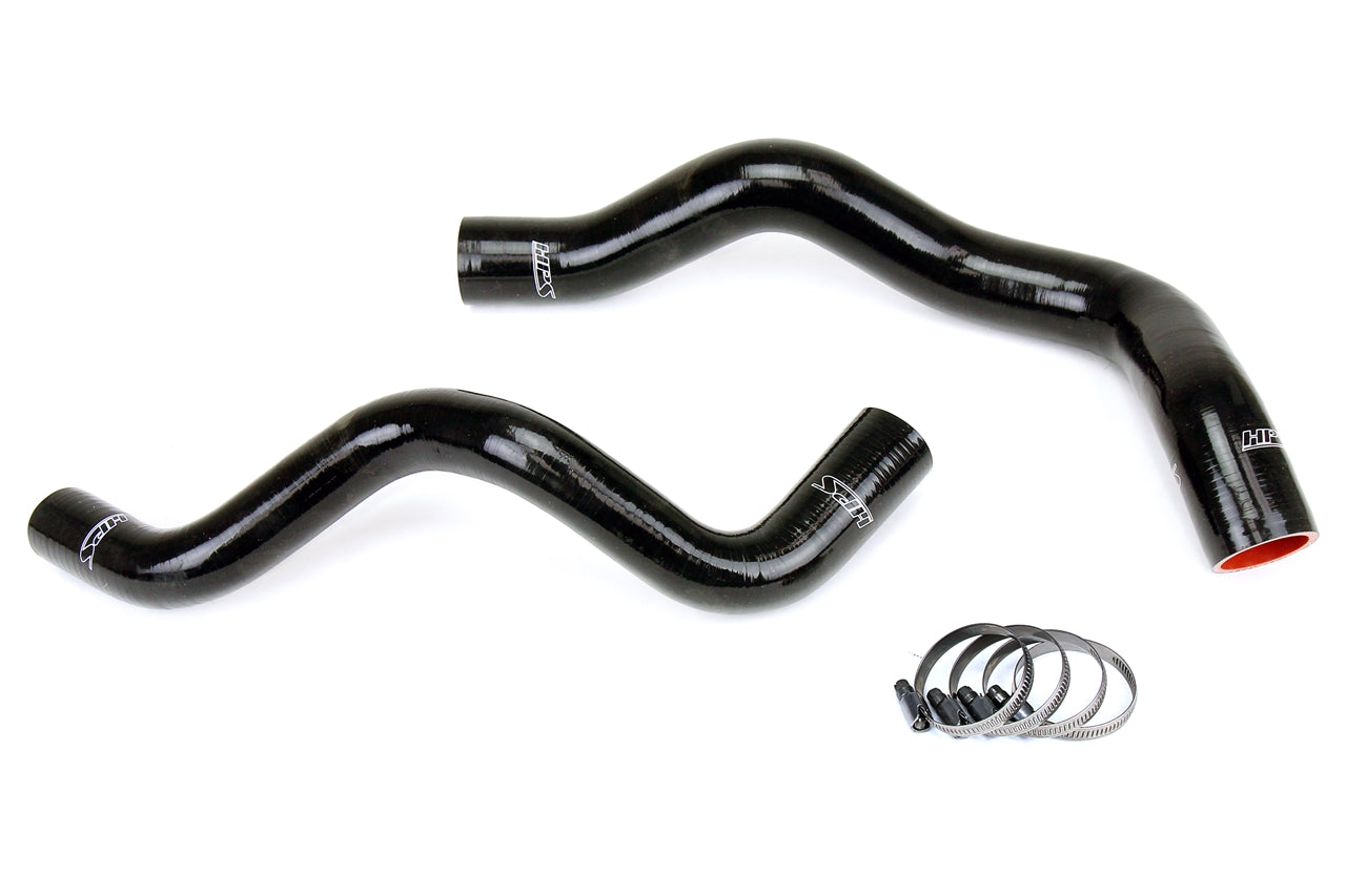 HPS Performance High Temp 3-ply Reinforced Silicone Replace OEM Rubber Radiator Coolant Hoses 57-1332-BLK