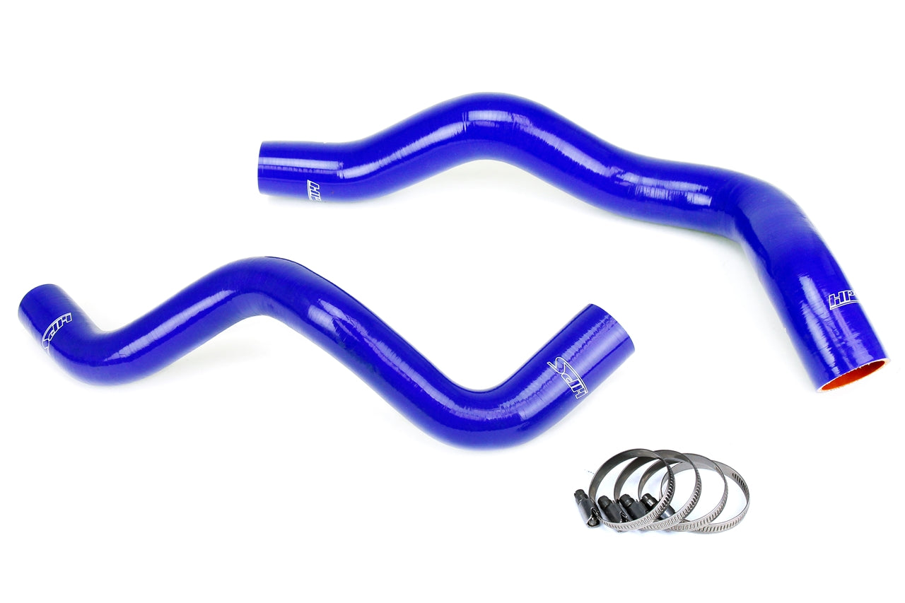 HPS Performance High Temp 3-ply Reinforced Silicone Replace OEM Rubber Radiator Coolant Hoses 57-1332-BLUE