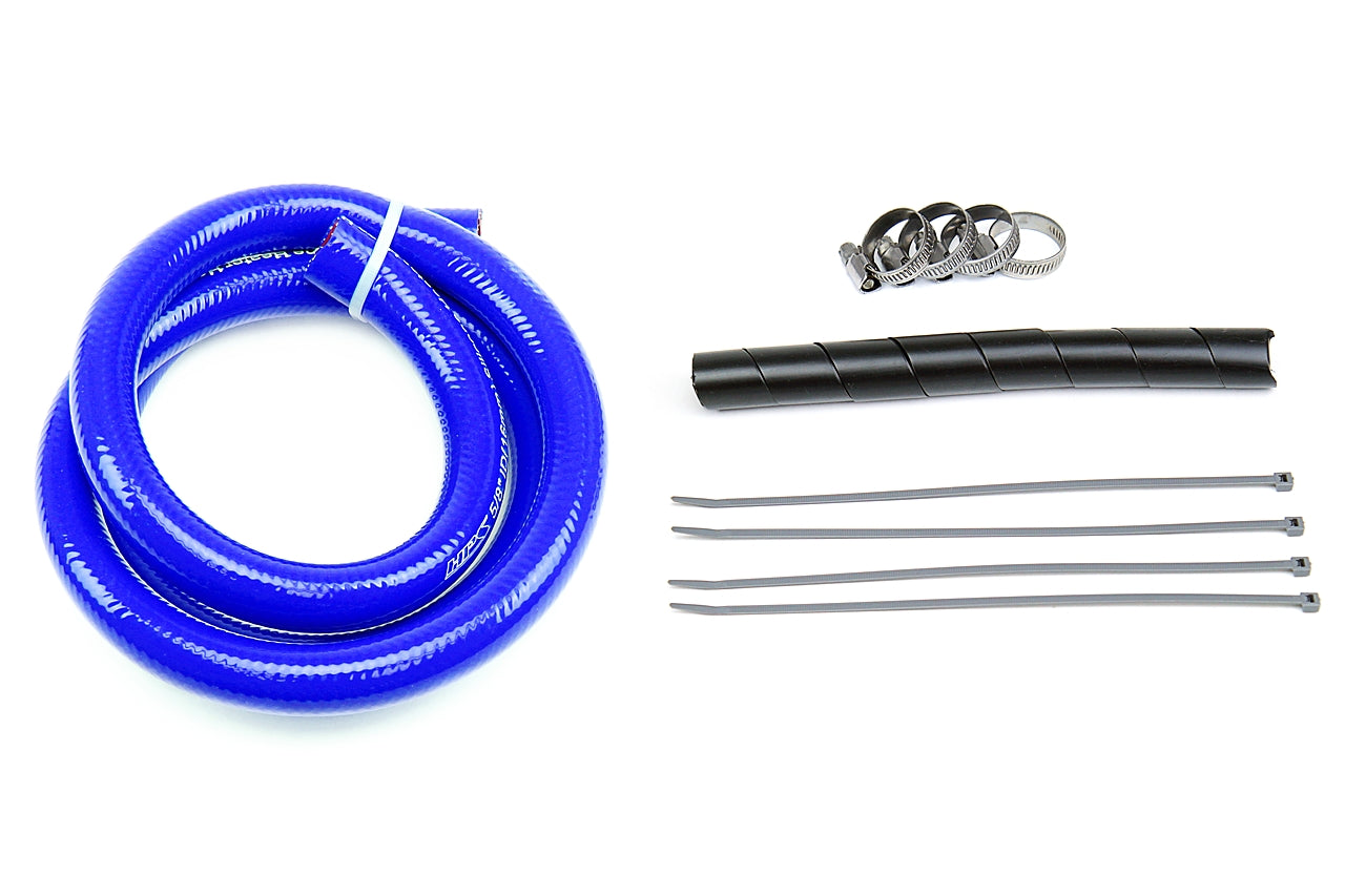 HPS Performance High Temp 3-ply Reinforced Silicone Replace OEM Rubber Heater Coolant Hoses 57-1335-BLUE