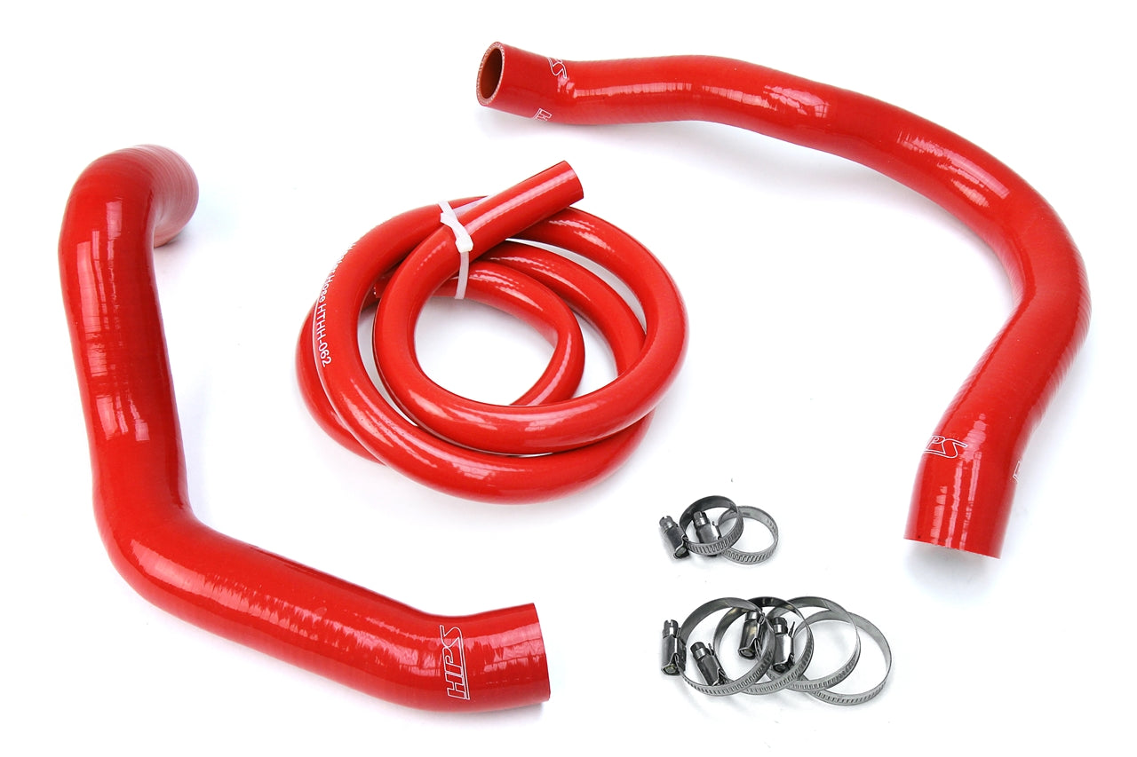 HPS Performance High Temp 3-ply Reinforced Silicone Replace Rubber Radiator Heater Coolant Hoses 57-1338-RED