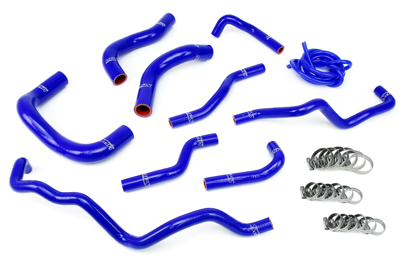 HPS Performance High Temp 3-ply Reinforced Silicone Replace Rubber Radiator Heater Coolant Hoses 57-1341-BLUE