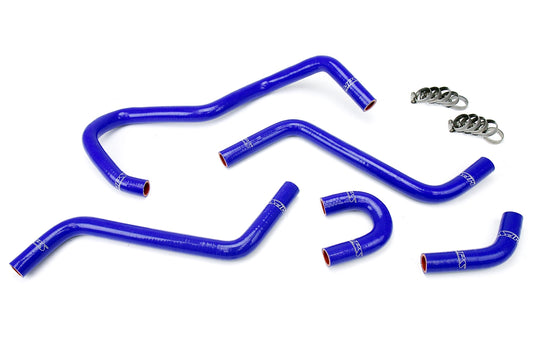 HPS Performance High Temp 3-ply Reinforced Silicone Replace OEM Rubber Radiator Coolant Hoses 57-1345-BLUE