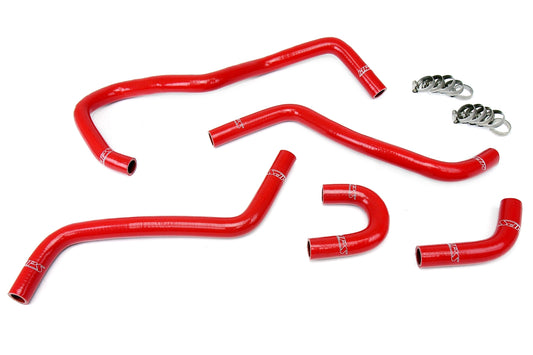 HPS Performance High Temp 3-ply Reinforced Silicone Replace OEM Rubber Radiator Coolant Hoses 57-1345-RED