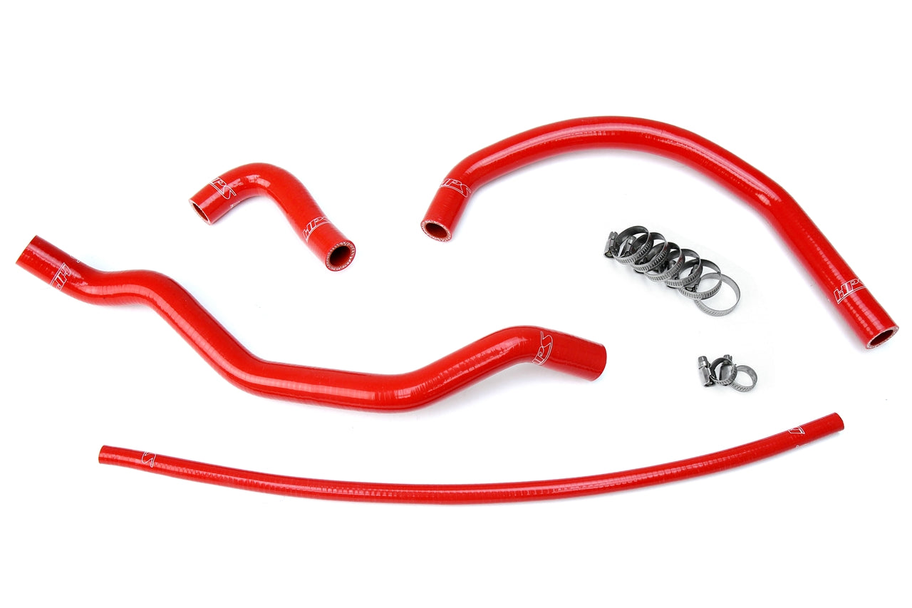HPS Performance High Temp 3-ply Reinforced Silicone Replace OEM Rubber Radiator Coolant Hoses 57-1348-RED