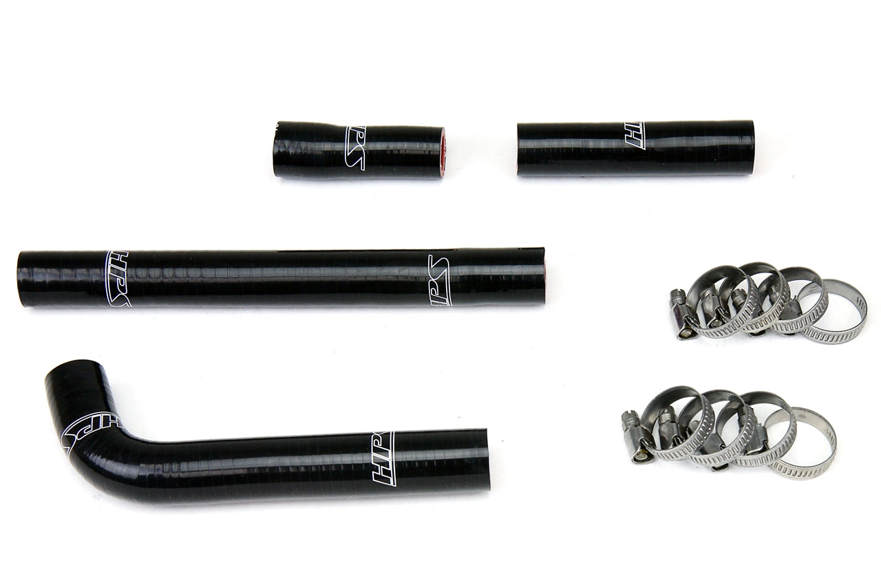 HPS Performance High Temp 3-ply Reinforced Silicone Replace OEM Rubber Radiator Coolant Hoses 57-1351-BLK