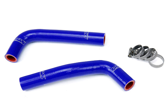 HPS Performance High Temp 3-ply Reinforced Silicone Replace OEM Rubber Radiator Coolant Hoses 57-1352-BLUE