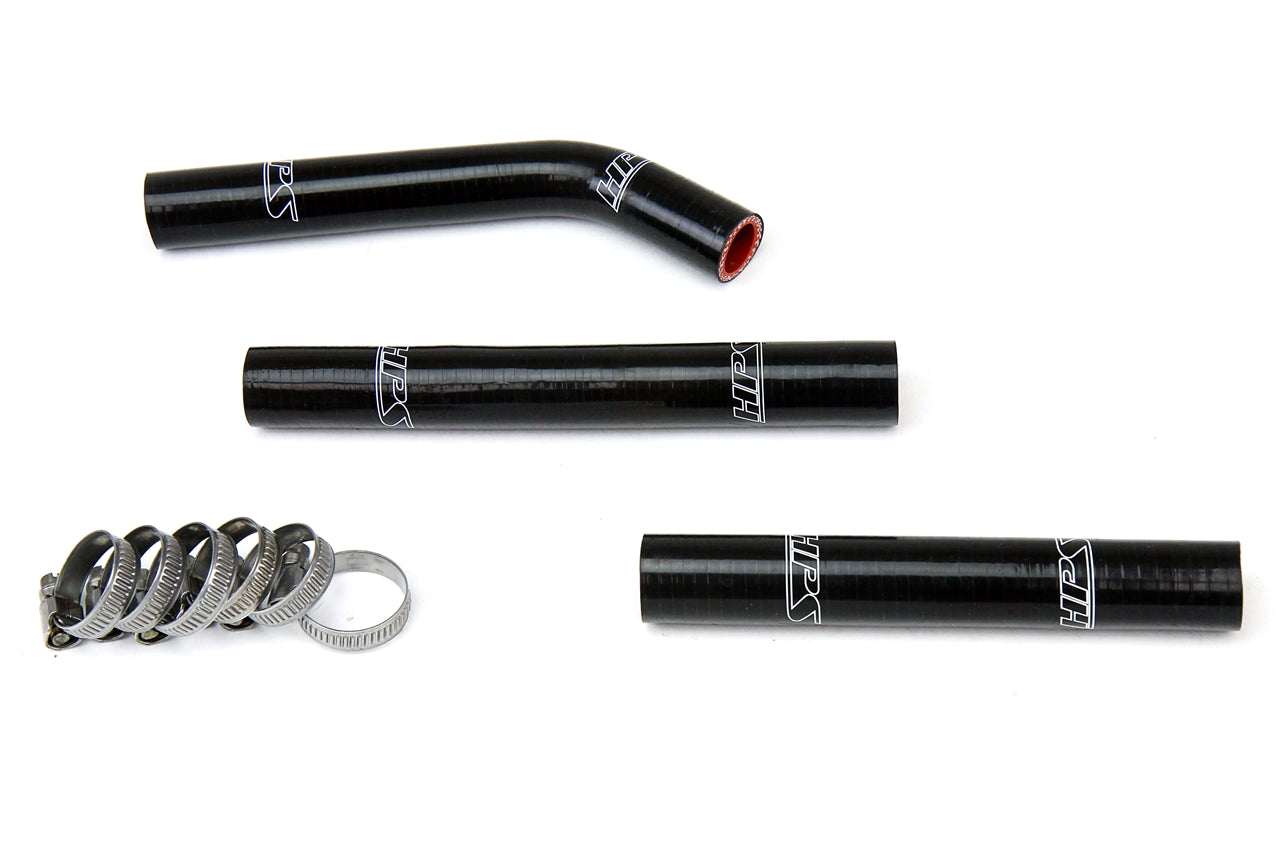 HPS Performance High Temp 3-ply Reinforced Silicone Replace OEM Rubber Radiator Coolant Hoses 57-1354-BLK