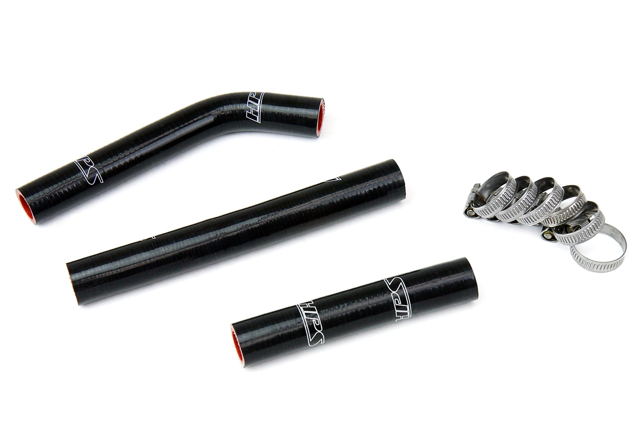 HPS Performance High Temp 3-ply Reinforced Silicone Replace OEM Rubber Radiator Coolant Hoses 57-1355-BLK