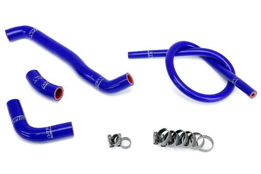 HPS Performance High Temp 3-ply Reinforced Silicone Replace OEM Rubber Radiator Coolant Hoses 57-1359-BLUE