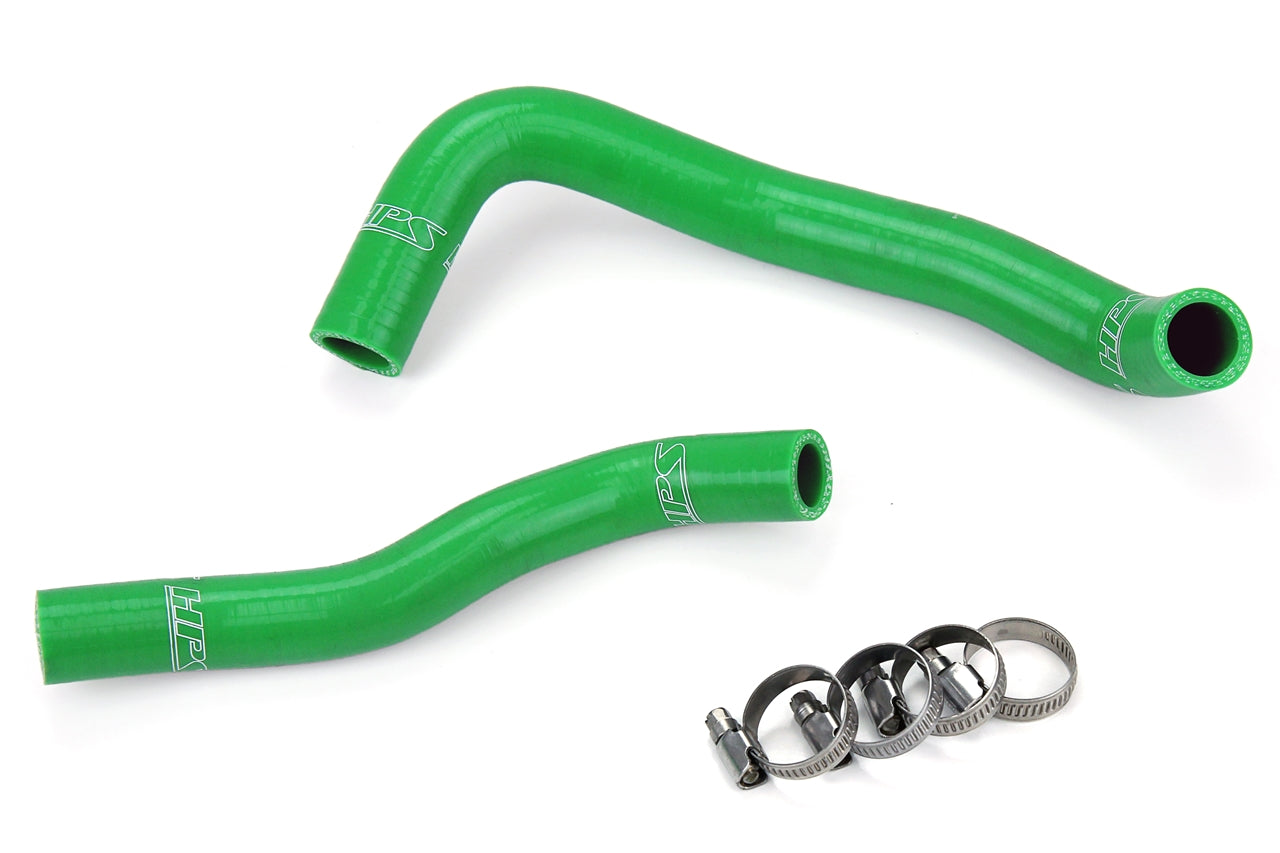 HPS Performance High Temp 3-ply Reinforced Silicone Replace OEM Rubber Radiator Coolant Hoses 57-1360-GRN