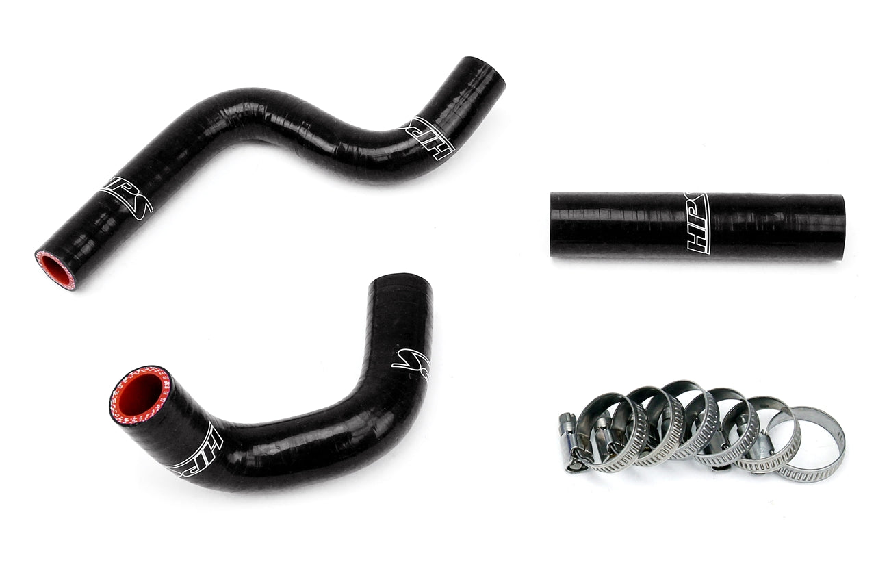 HPS Performance High Temp 3-ply Reinforced Silicone Replace OEM Rubber Radiator Coolant Hoses 57-1364-BLK