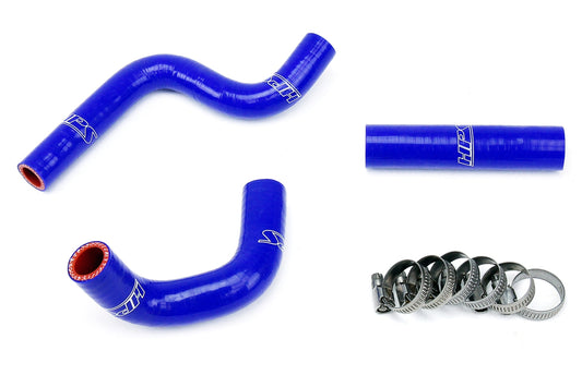 HPS Performance High Temp 3-ply Reinforced Silicone Replace OEM Rubber Radiator Coolant Hoses 57-1364-BLUE
