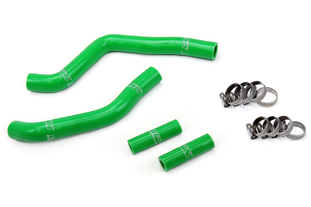 HPS Performance High Temp 3-ply Reinforced Silicone Replace OEM Rubber Radiator Coolant Hoses 57-1365-GRN
