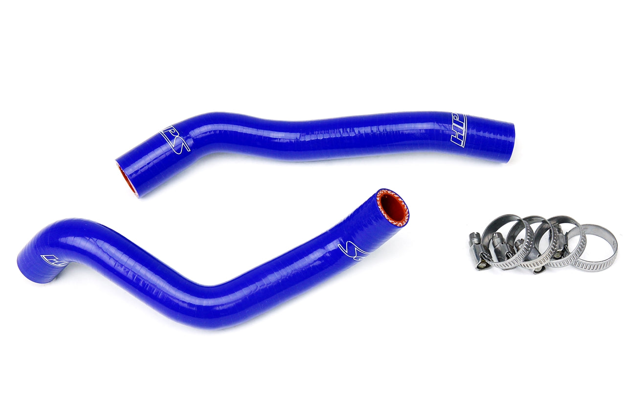 HPS Performance High Temp 3-ply Reinforced Silicone Replace OEM Rubber Radiator Coolant Hoses 57-1368-BLUE