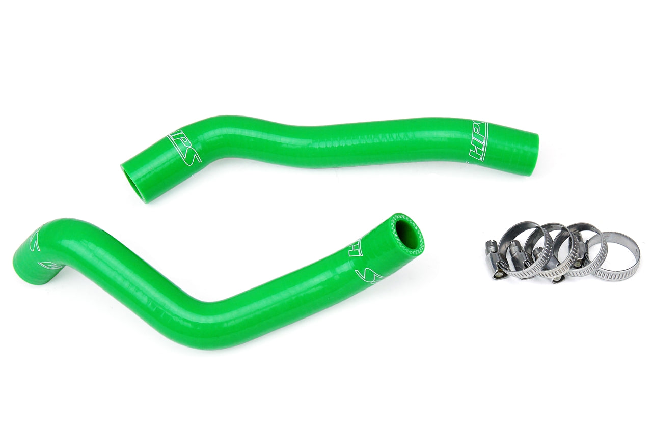 HPS Performance High Temp 3-ply Reinforced Silicone Replace OEM Rubber Radiator Coolant Hoses 57-1368-GRN