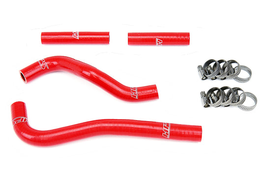 HPS Performance High Temp 3-ply Reinforced Silicone Replace OEM Rubber Radiator Coolant Hoses 57-1371-RED