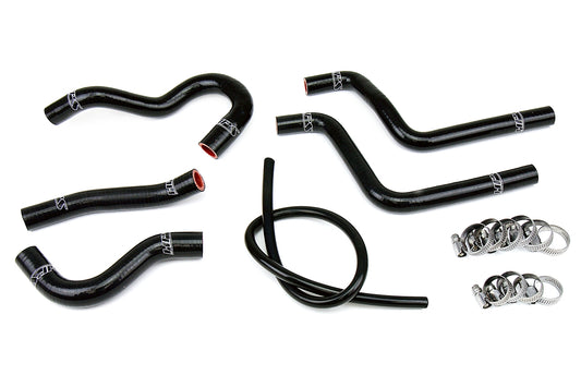 HPS Performance High Temp 3-ply Reinforced Silicone Replace OEM Rubber Radiator Coolant Hoses 57-1372-BLK